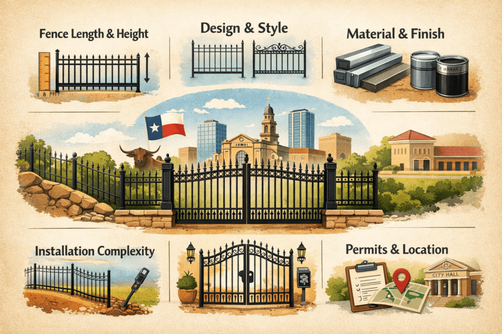 What Factors Affect the Cost of Your Wrought Iron Fence in Fort Worth?
