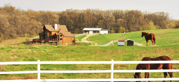 Vinyl 3 rail PVC ranch style fence